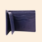Premium Navy Blue Genuine Leather Wallet