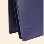 Premium Navy Blue Genuine Leather Wallet
