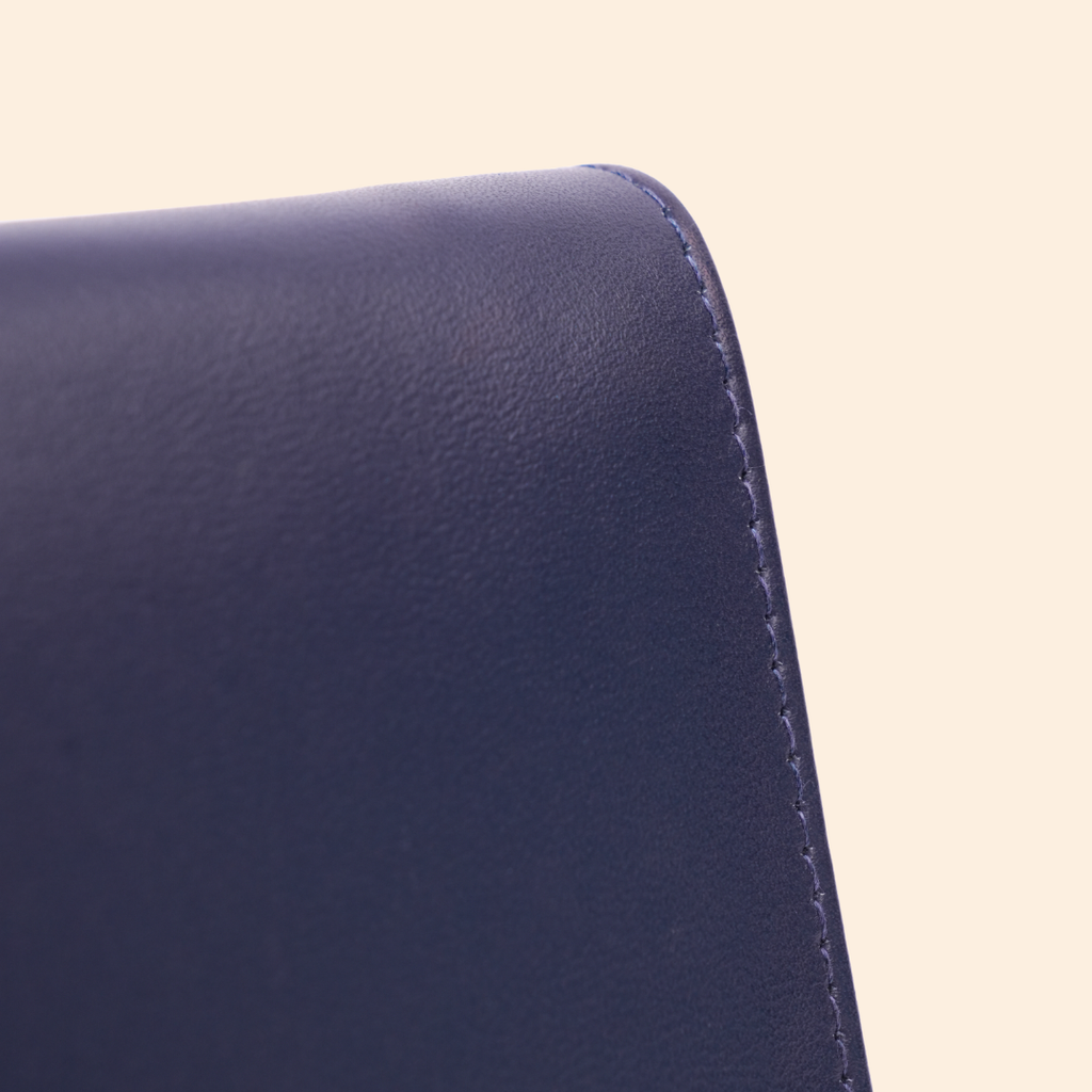Premium Navy Blue Genuine Leather Wallet
