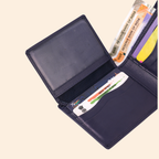 Premium Navy Blue Genuine Leather Wallet