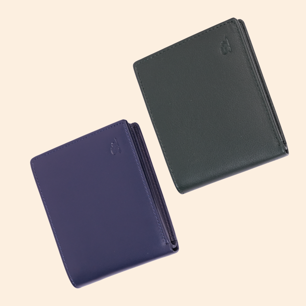 Premium Navy Blue Genuine Leather Wallet