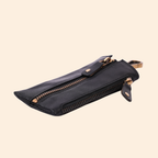 Classic Black Leather Key Holder
