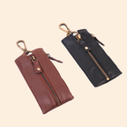 Classic Black Leather Key Holder