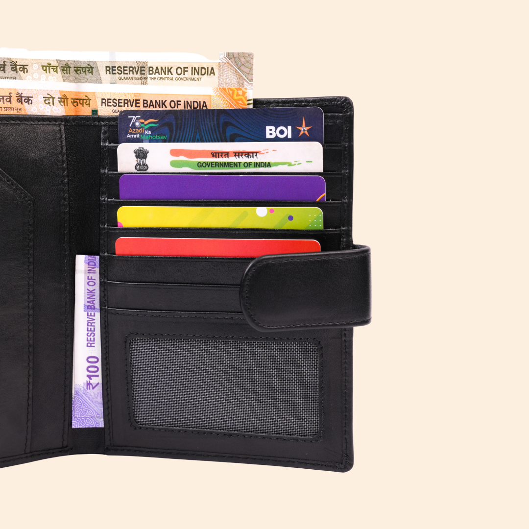 Smart Black Passport Cover