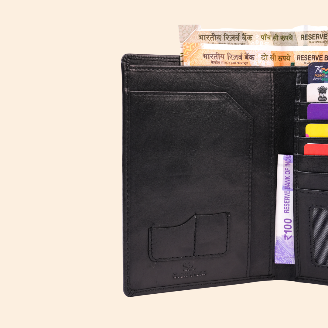 Smart Black Passport Cover