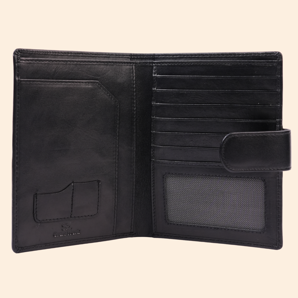 Smart Black Passport Cover