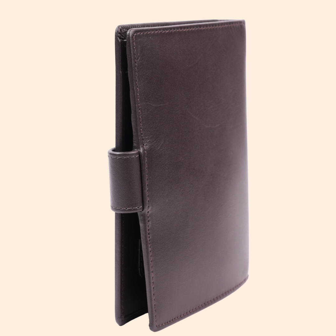 Smart Dark Brown Passport Cover
