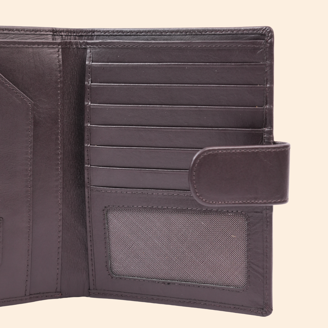 Smart Dark Brown Passport Cover