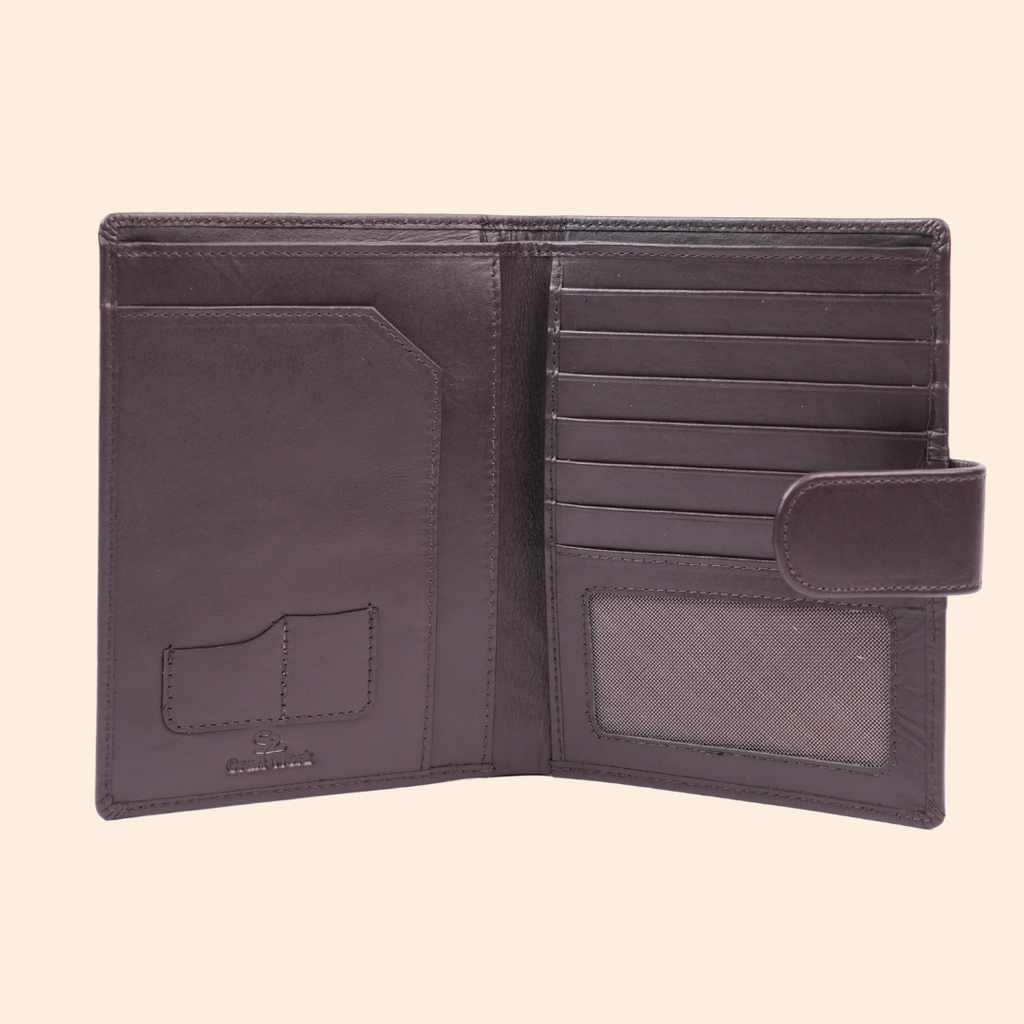 Smart Dark Brown Passport Cover