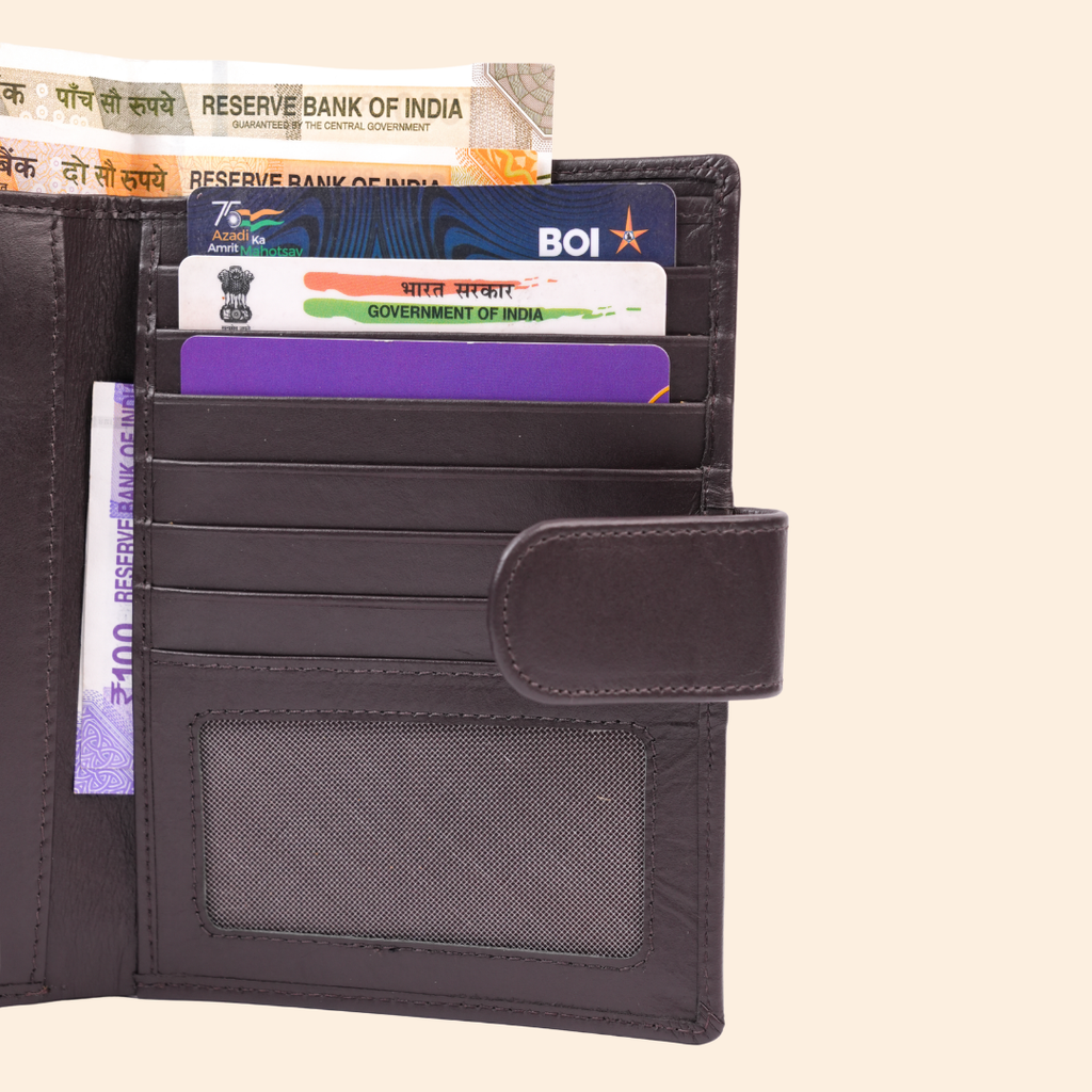 Smart Dark Brown Passport Cover