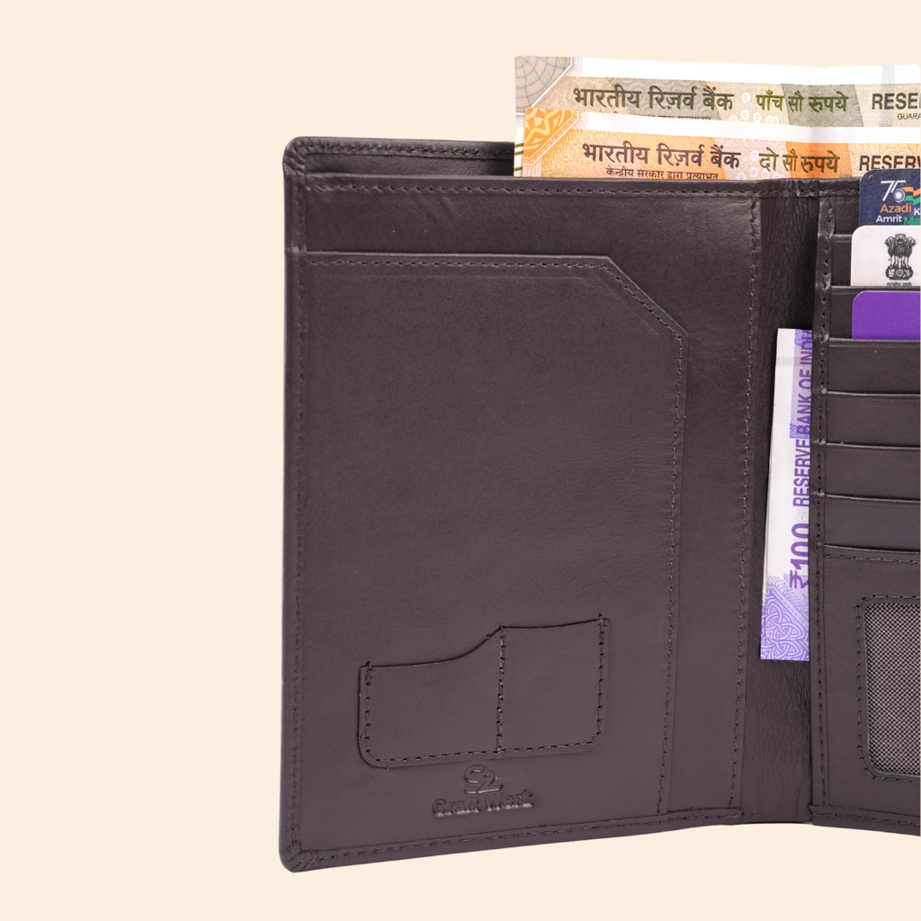 Smart Dark Brown Passport Cover