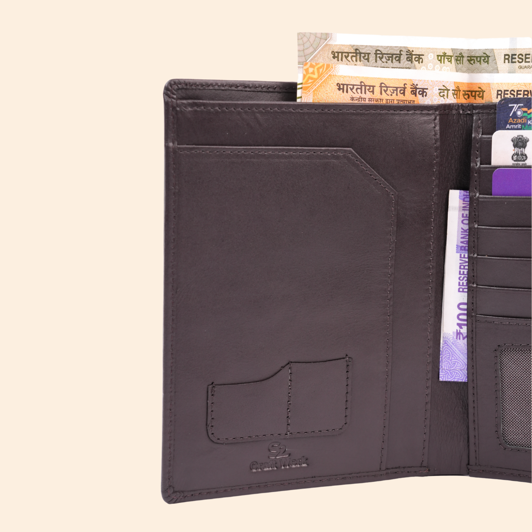 Smart Dark Brown Passport Cover