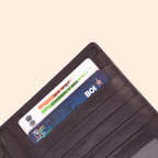 Rich Dark Brown Leather Passport Cover