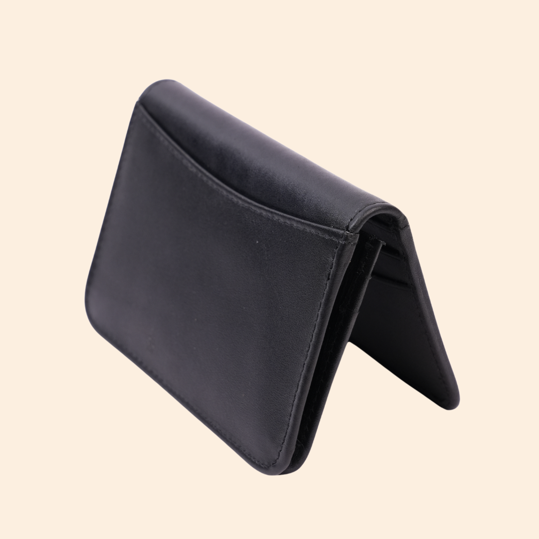 Leather Classic Black Card Holder