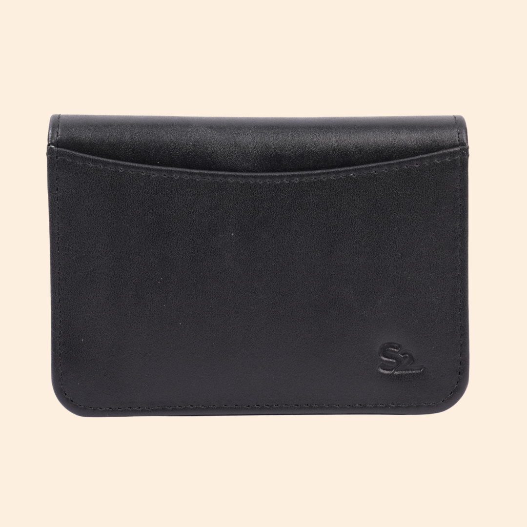 Leather Classic Black Card Holder