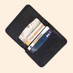 Leather Classic Black Card Holder