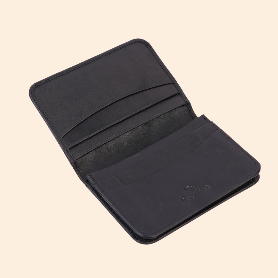 Leather Classic Black Card Holder