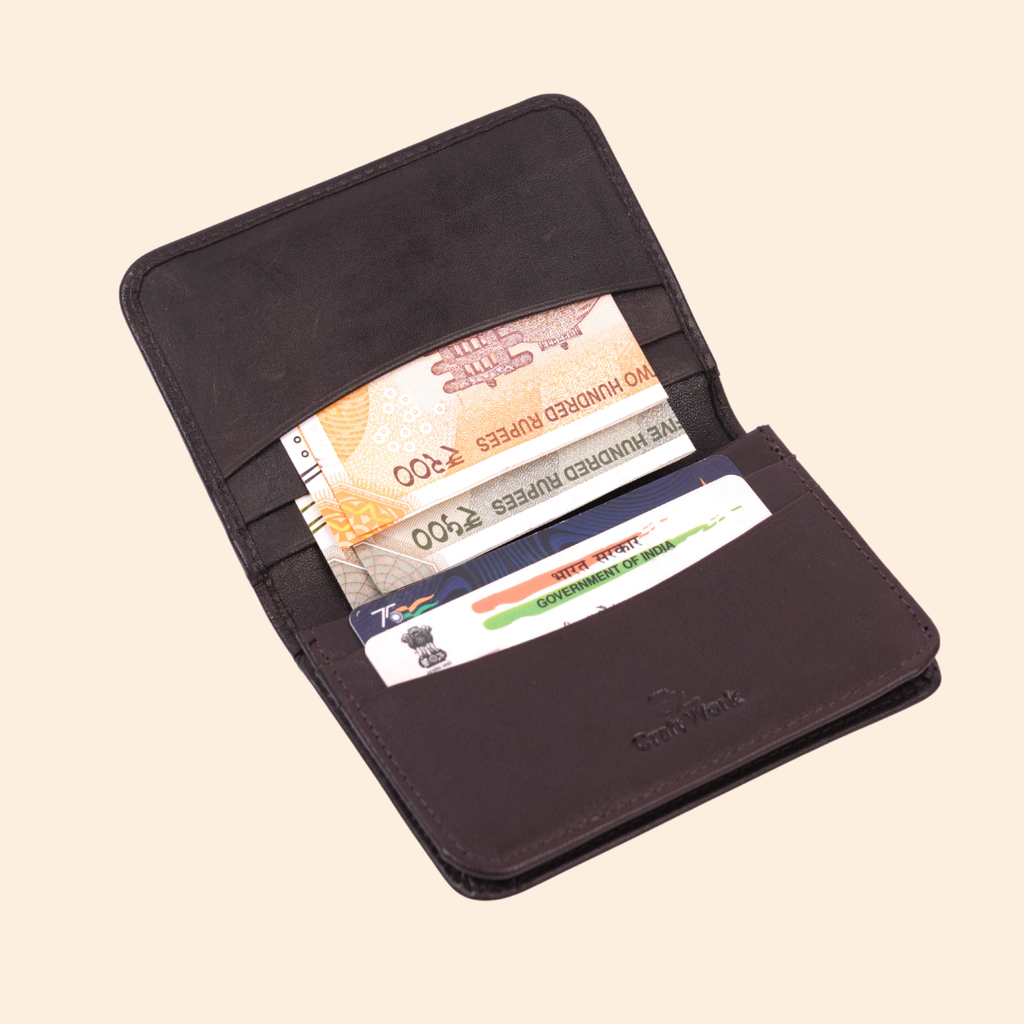Leather Dark Brown Card Holder