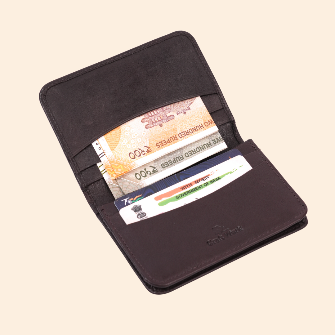 Leather Dark Brown Card Holder
