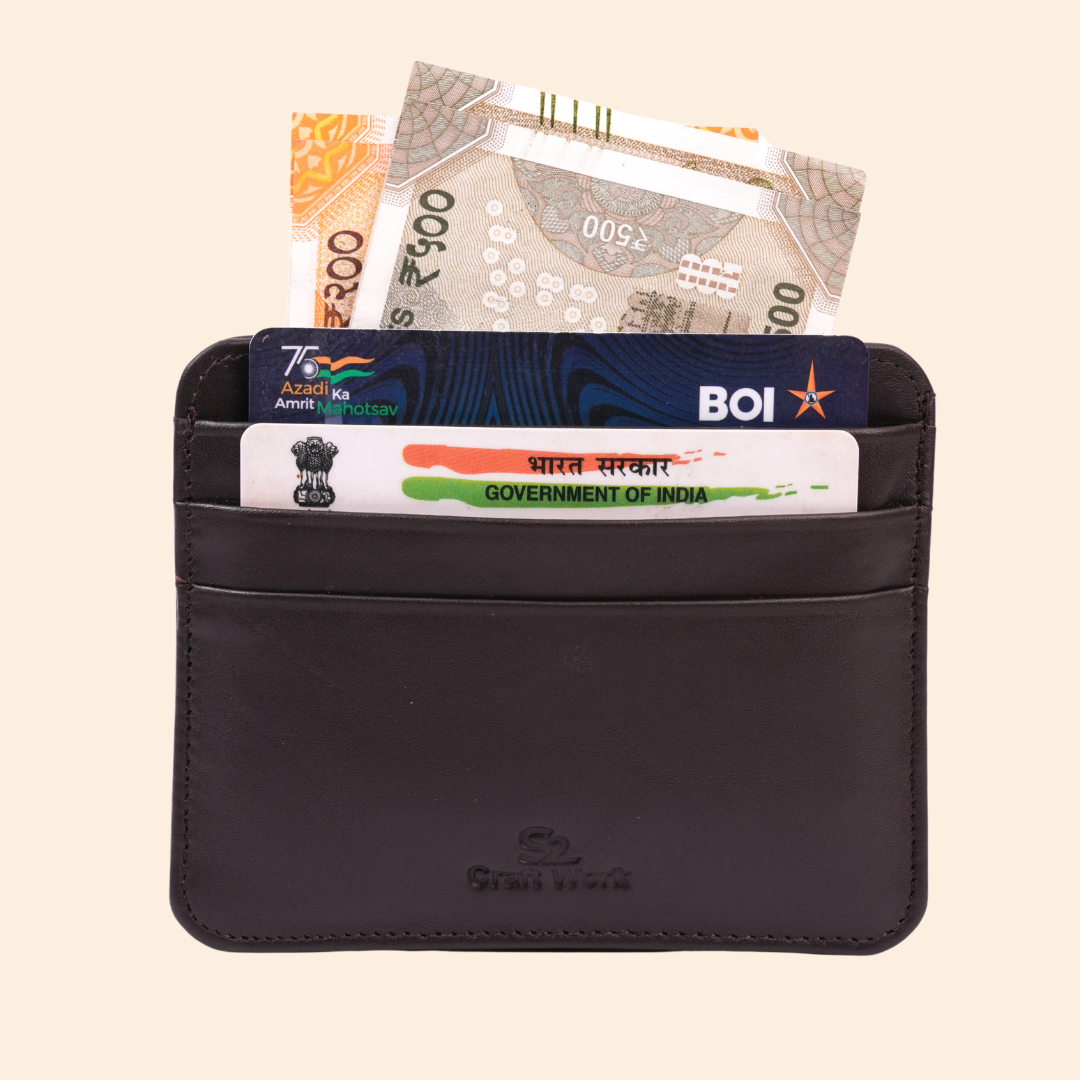 Leather Dark Brown Card Holder