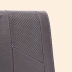 Grey Wallet for Men with Zipper Compartment