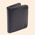 Black Bifold Wallet for Men with Multiple Card Slots