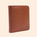 Premium Genuine Leather Bi Fold Wallet for Men | RFID Protected | Tan Brown | Slim & Classic