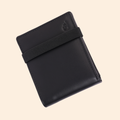 Black Slim Wallet for Men with Elastic Strap