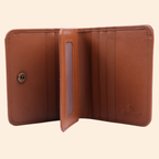 Premium Genuine Leather Bi Fold Wallet for Men | RFID Protected | Tan Brown | Slim & Classic