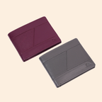 Grey Wallet for Men with Zipper Compartment