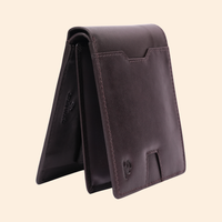 Dark Brown Wallet for Men with Multiple Compartments