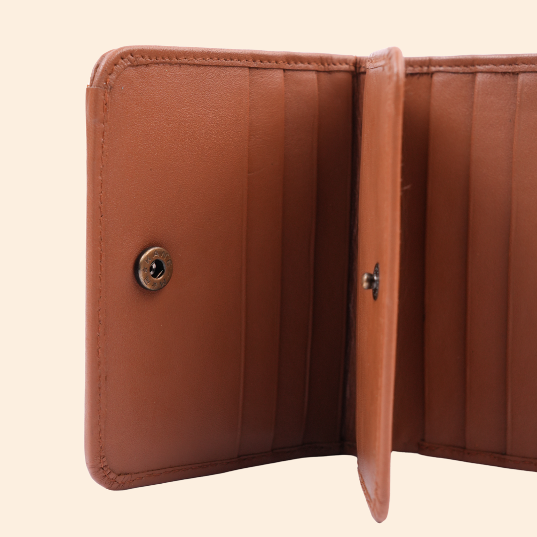 Premium Genuine Leather Bi Fold Wallet for Men | RFID Protected | Tan Brown | Slim & Classic