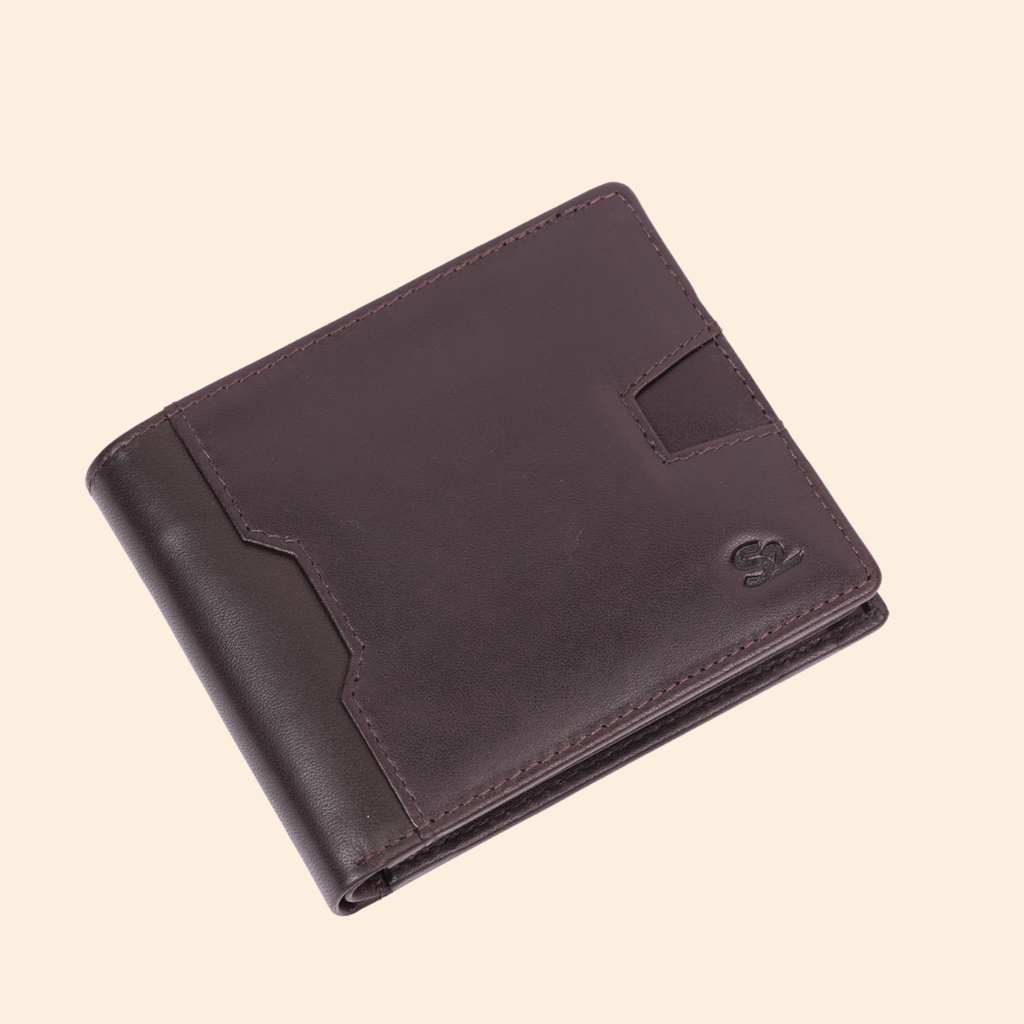 Dark Brown Wallet for Men with Multiple Compartments