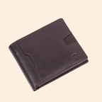 Dark Brown Wallet for Men with Multiple Compartments