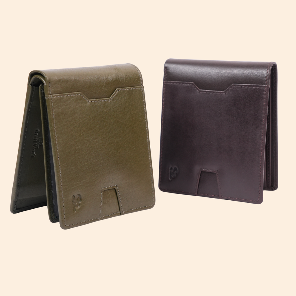 Dark Brown Wallet for Men with Multiple Compartments
