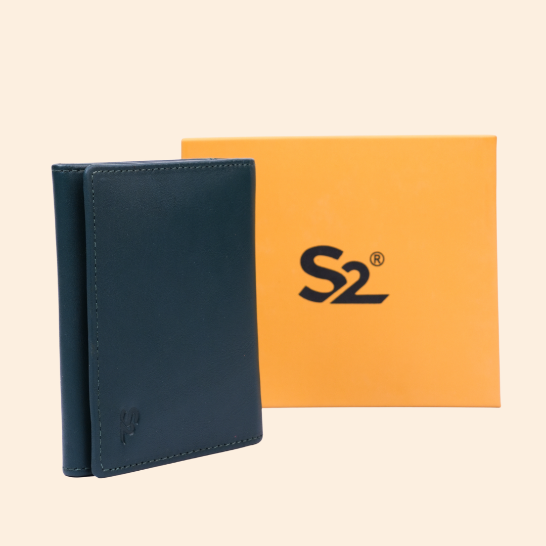 Green Premium Leather Card Holder