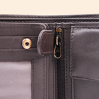 Leather Coffee Brown Bi-Fold Wallet for Men