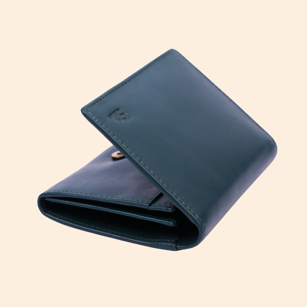 Green Premium Leather Card Holder