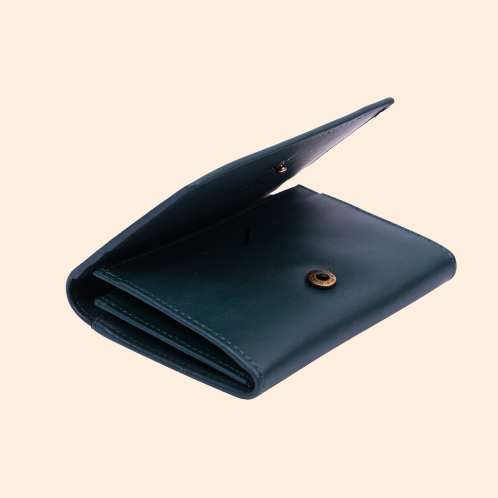 Green Premium Leather Card Holder