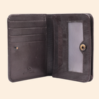 Maroon Leather Bi-Fold Wallet for Men