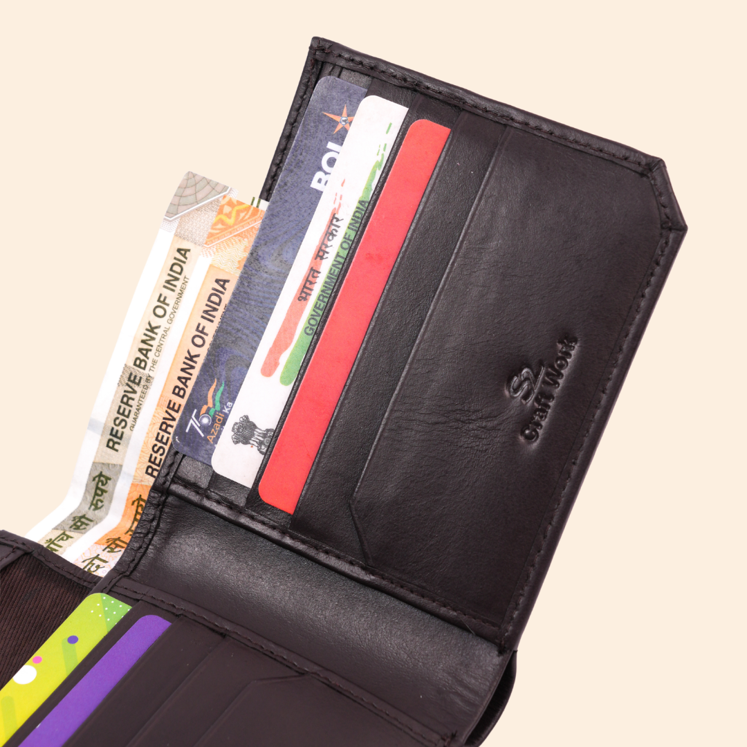 Rich Dark Brown Leather Wallet