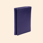 Deep Navy Blue Premium Leather Card Holder