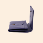 Deep Navy Blue Premium Leather Card Holder