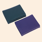 Deep Navy Blue Premium Leather Card Holder