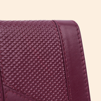 Maroon Wallet for Men with Zipper Compartment
