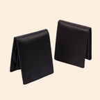 Leather Bifold Wallet for Men | Black | Coin Pocket Wallet