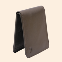 Premium Genuine Leather Vertical Wallet for Men | RFID Protected | Green | Slim Leather Wallet
