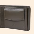 Premium Genuine Leather Vertical Wallet for Men | RFID Protected | Green | Slim Leather Wallet