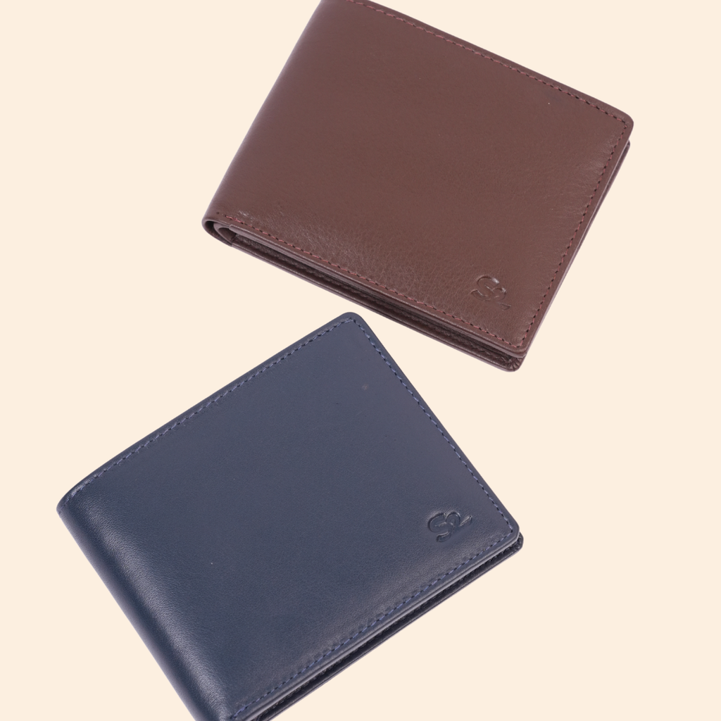S2 Leather Premium Navy Blue Wallet