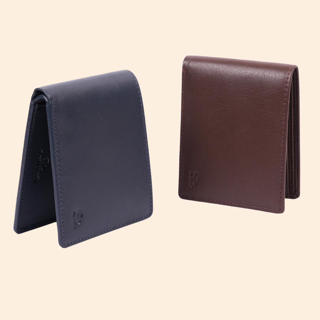 S2 Leather Premium Navy Blue Wallet